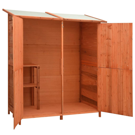 Szopa ogrodowa 136x75x160 cm lite drewno jodłowe