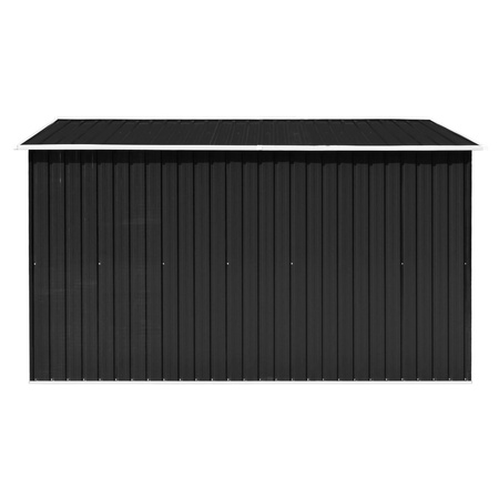 Szopa ogrodowa 257 x 298 x 178 cm metal antracytowa