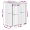 Szopa ogrodowa 1805x97x2095 cm stal stylizowana na drewno