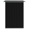 Szopa ogrodowa antracytowa stalowa 204x132x186 cm